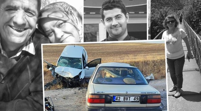 Konya'da 2 otomobil çarpıştı! 5 kişi hayatını kaybetti