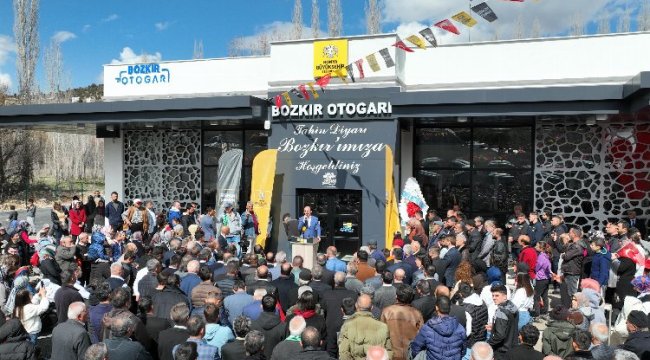Başkan Altay Bozkır Otogarı ve İtfaiye Merkezi'ni açtı